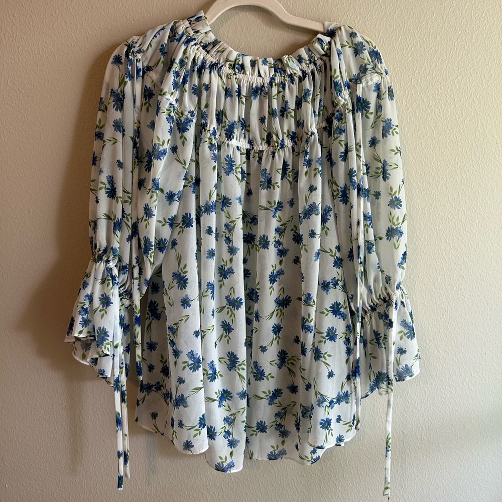 Tularosa Sheer Floral Top from Revolve